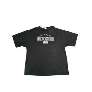 [Vintage] 2005 Black Colorado Rockies Tshirt - Size 2X (27x34)